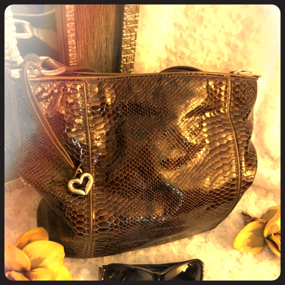 Brighton snakeskin shoulder bag